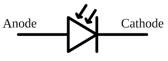 optoe123electronics-نماد یم دیود نوری گیرنده